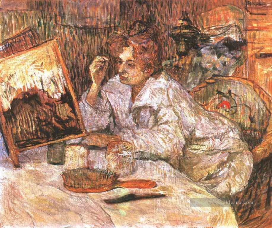 femme à sa toilette 1889 Toulouse Lautrec Henri de Peintures à l'huile